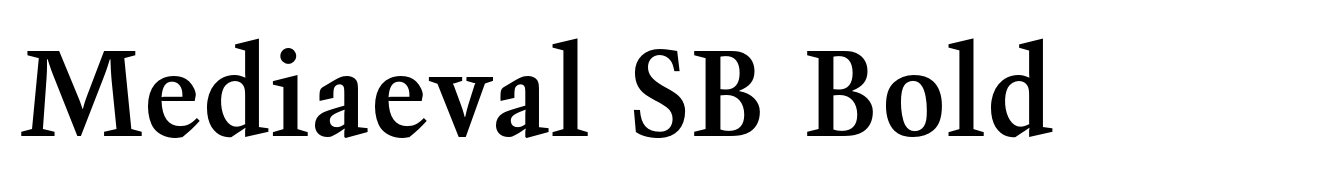 Mediaeval SB Bold